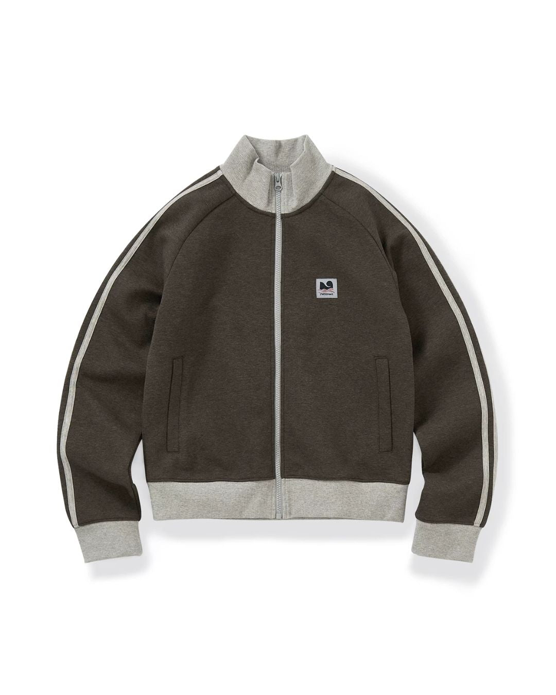 Color Block Three-Line Zip Cardigan　KN098