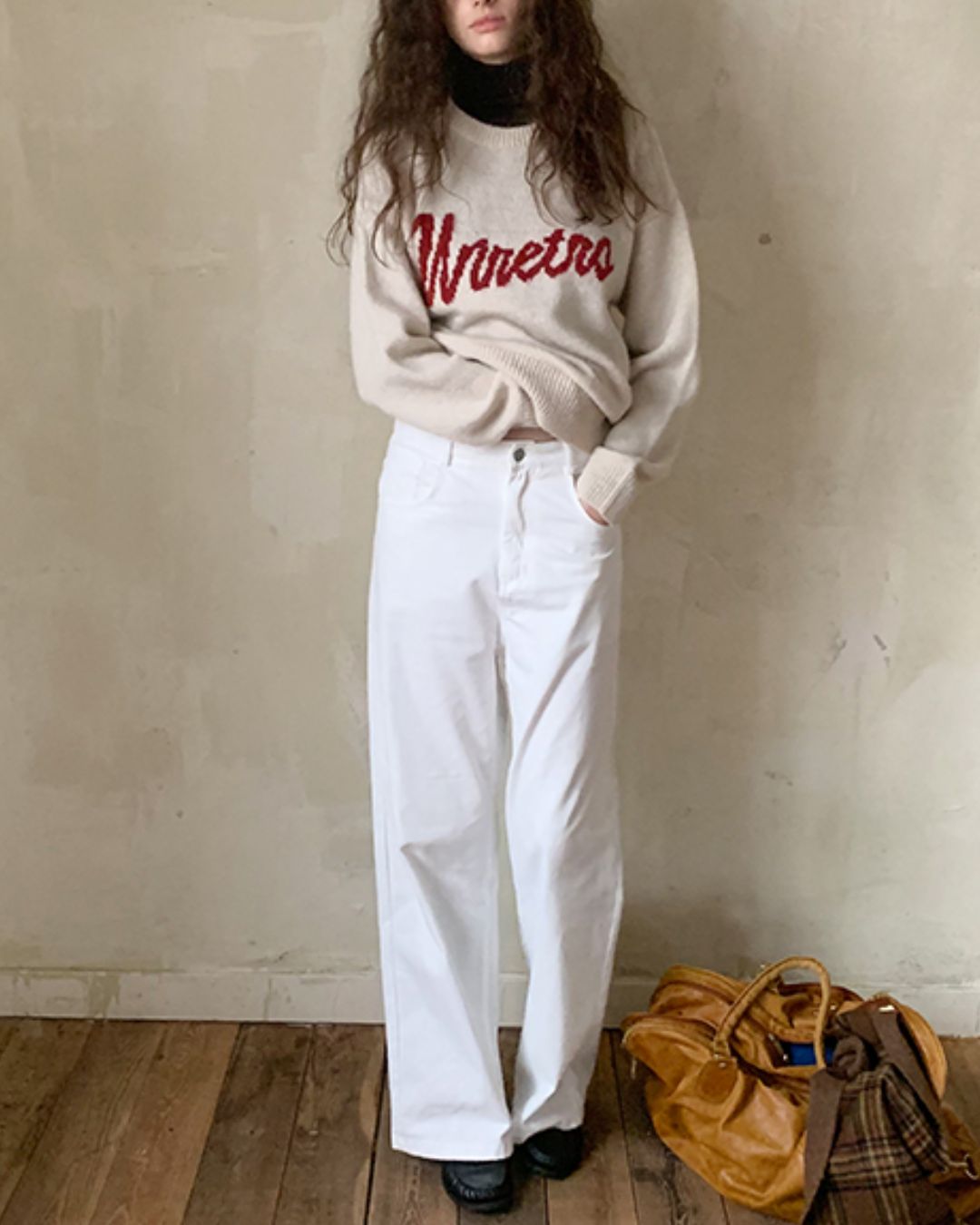 Basic Straight Wide Pants　PT003