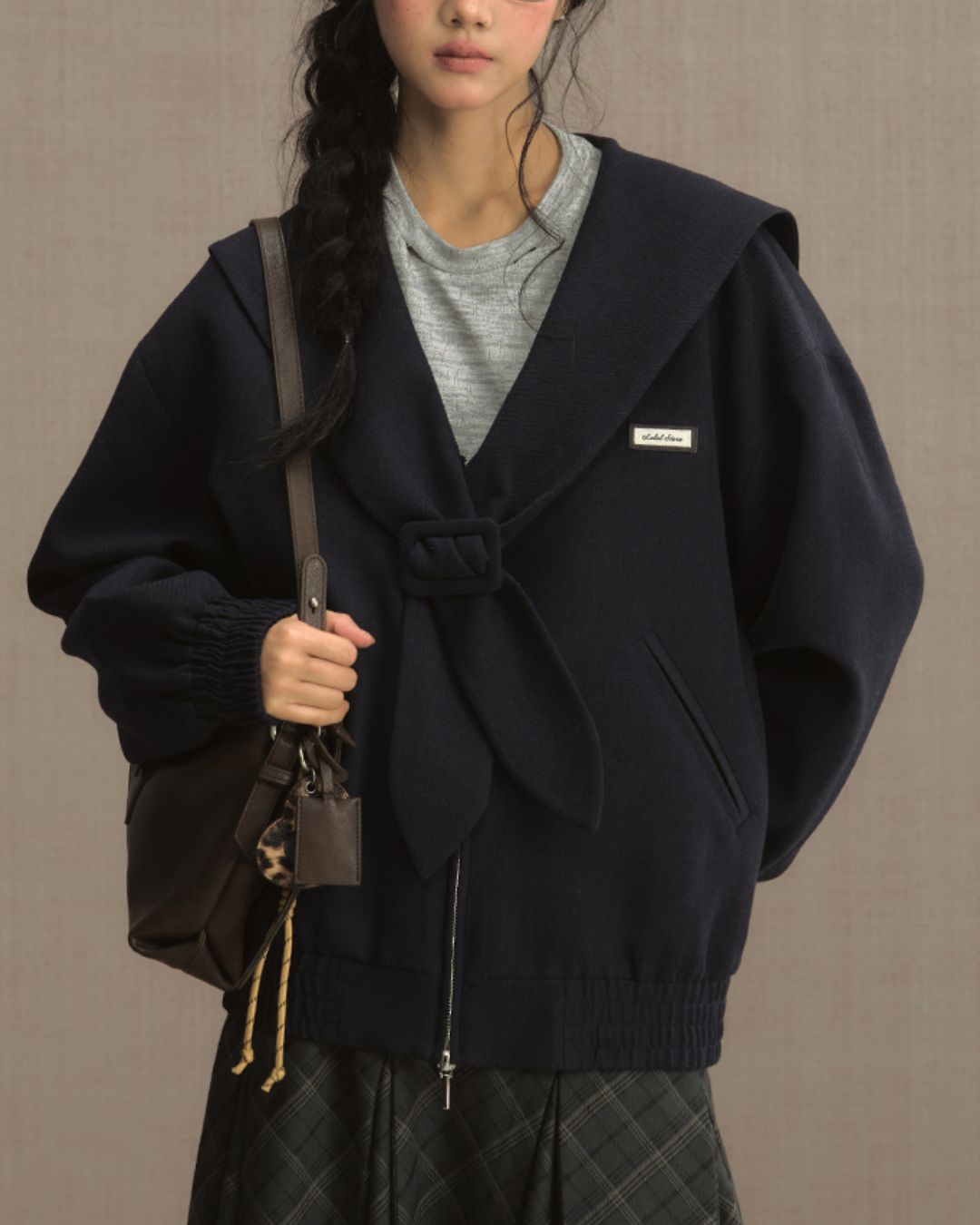 College Sailor Collar Jacket　JK023