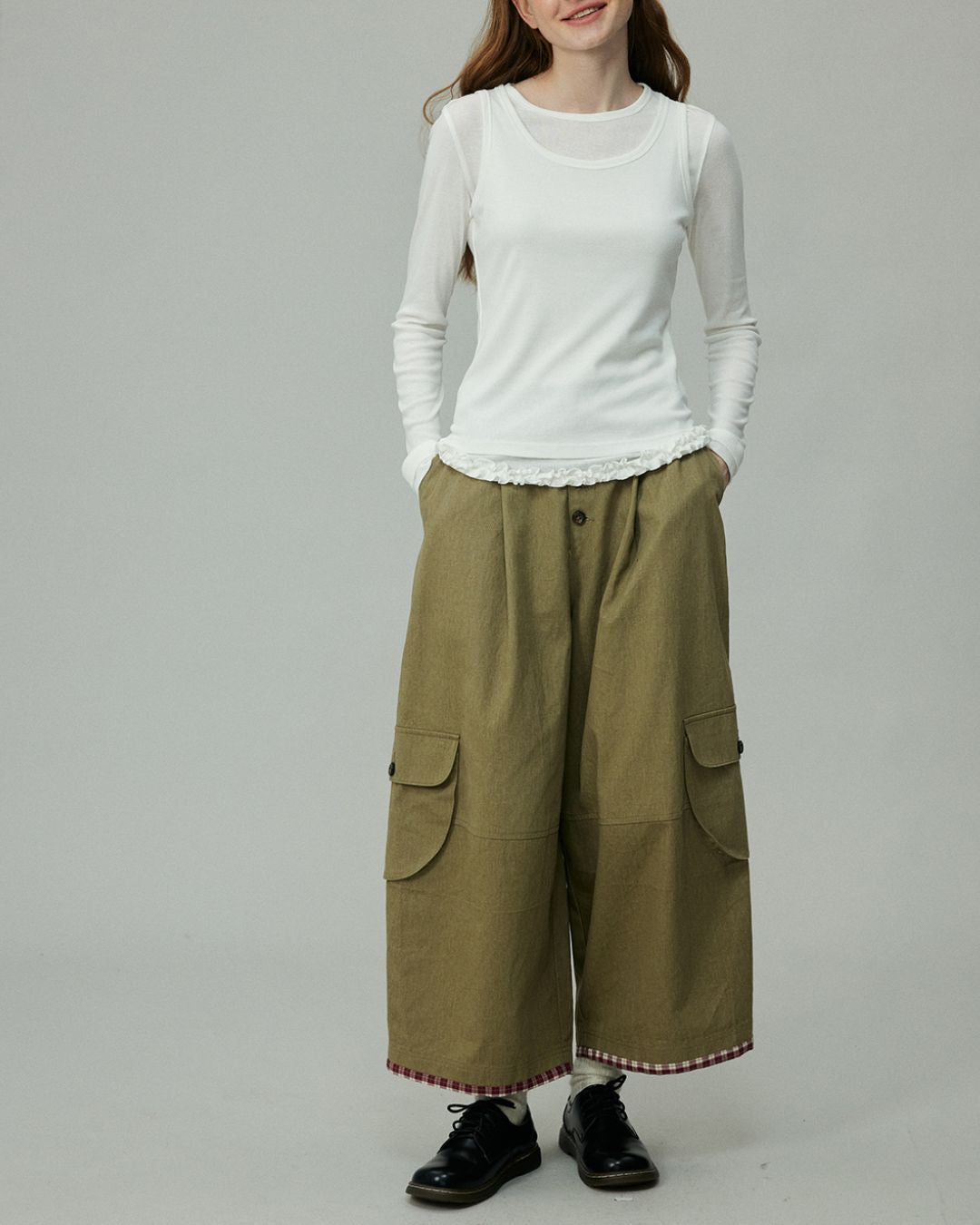 Layered Long Sleeve T-shirt　LT001