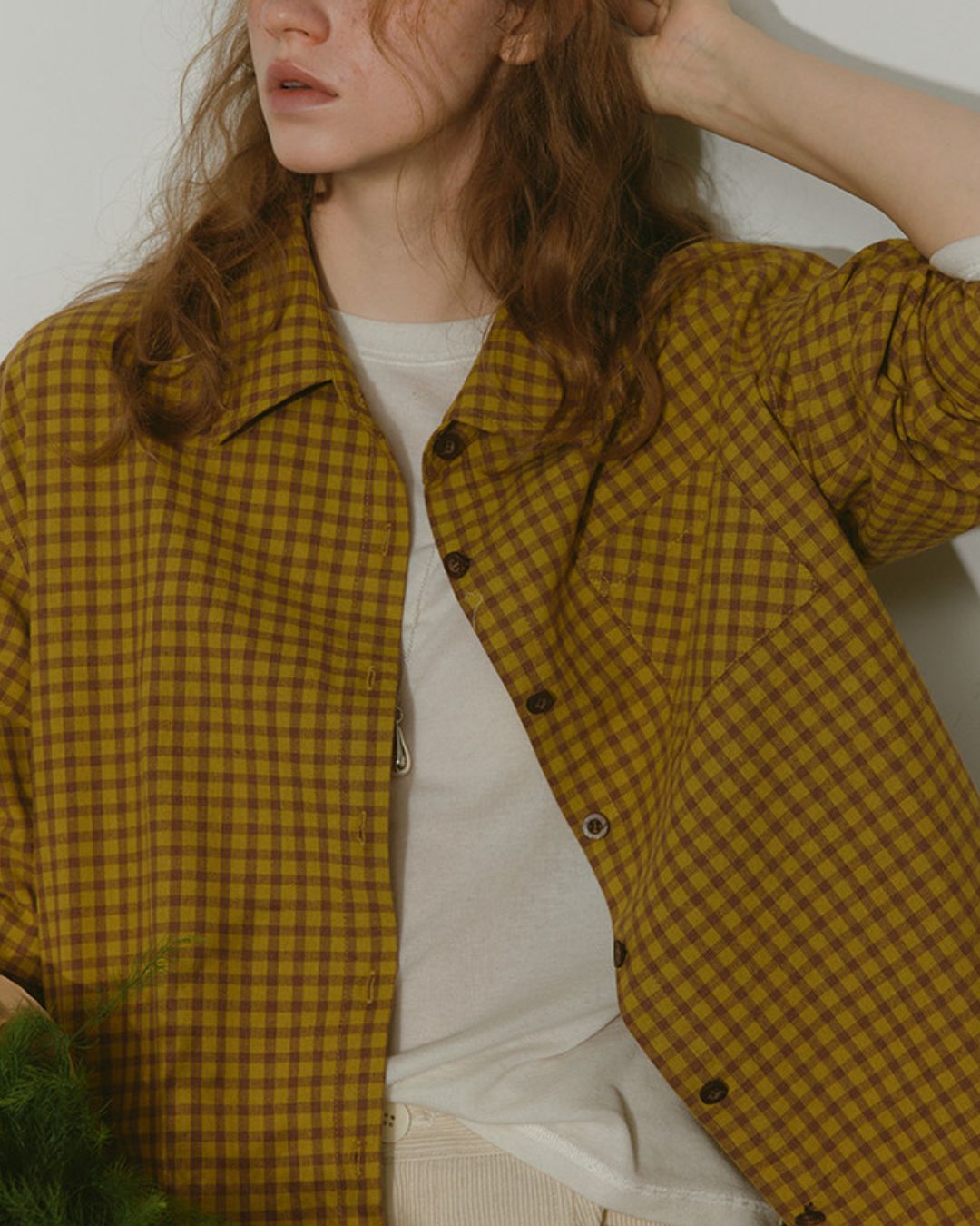 Relaxed Check Shirt　LS046