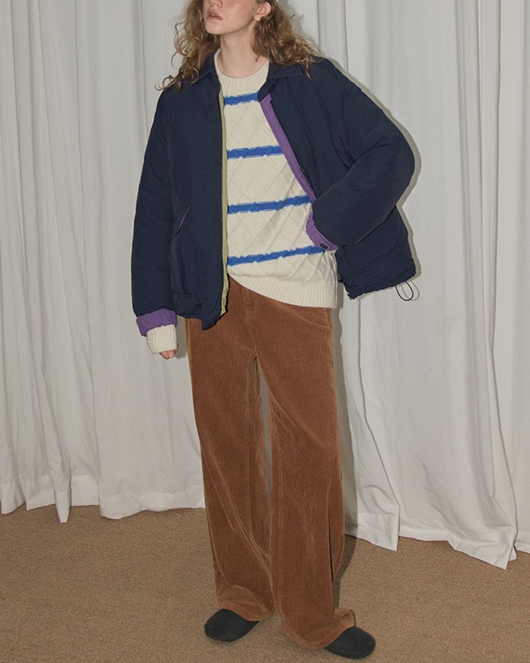 Corduroy Straight Pants　PT019