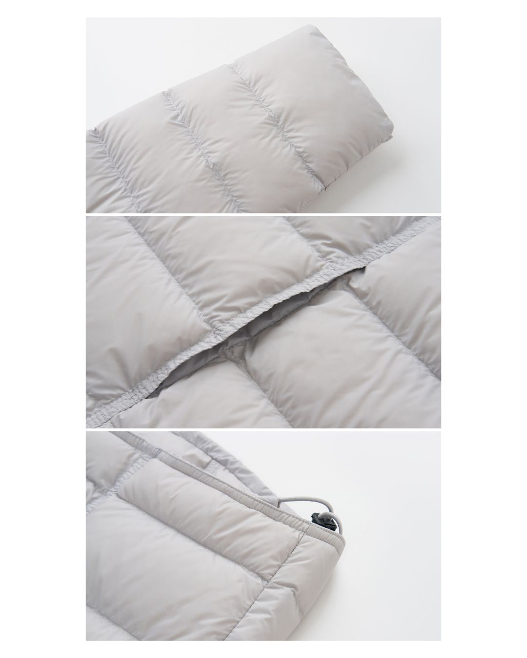 No-collar Drop Shoulder Down Jacket　JK068