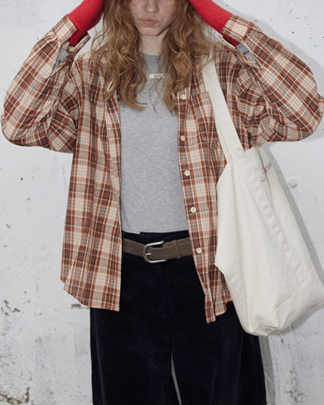 Cotton Check Shirt　LS038