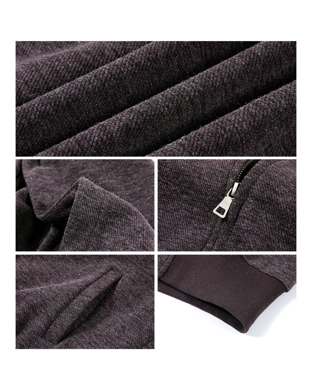 Soft Knit Full-zip Hoodie　HD004