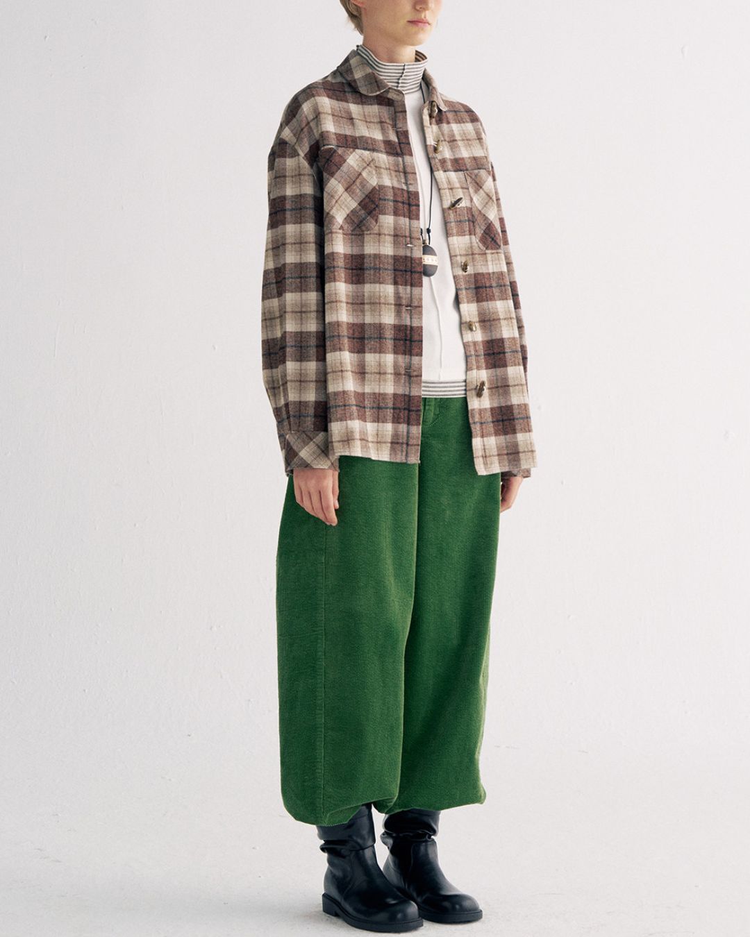 Flannel Cotton Check Shirt　LS039