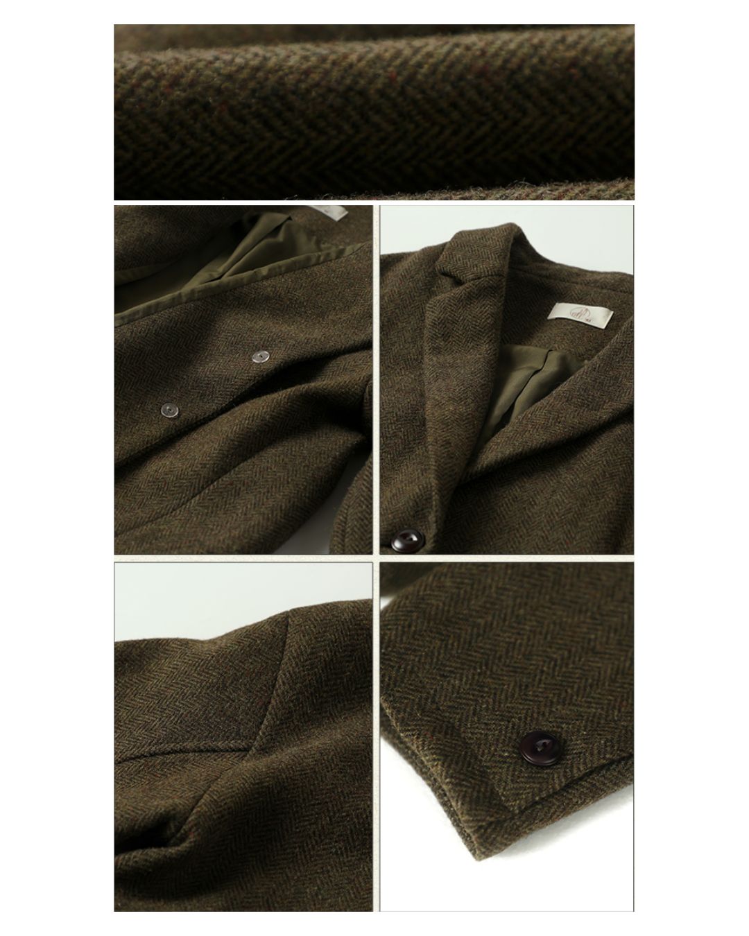 Retro Tweed Tailored Jacket　JK032