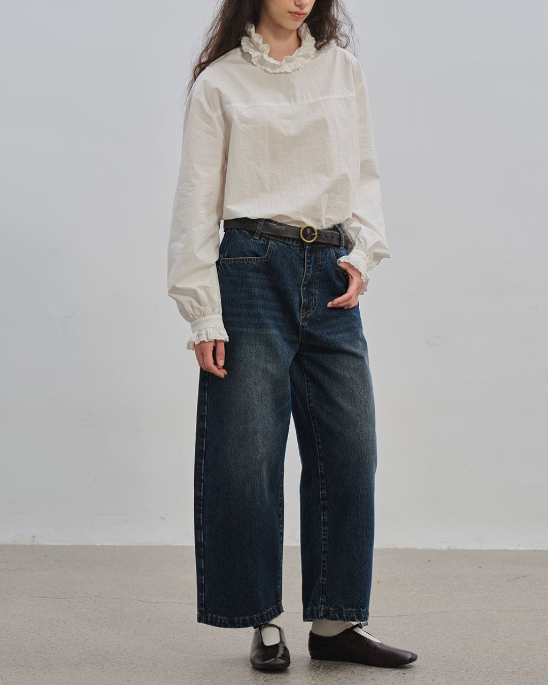 Curved Ankle Denim Pants　DP005