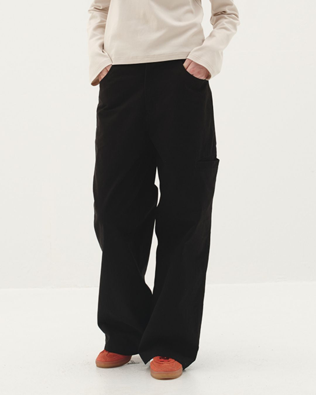 Cotton Straight Work Pants　PT006