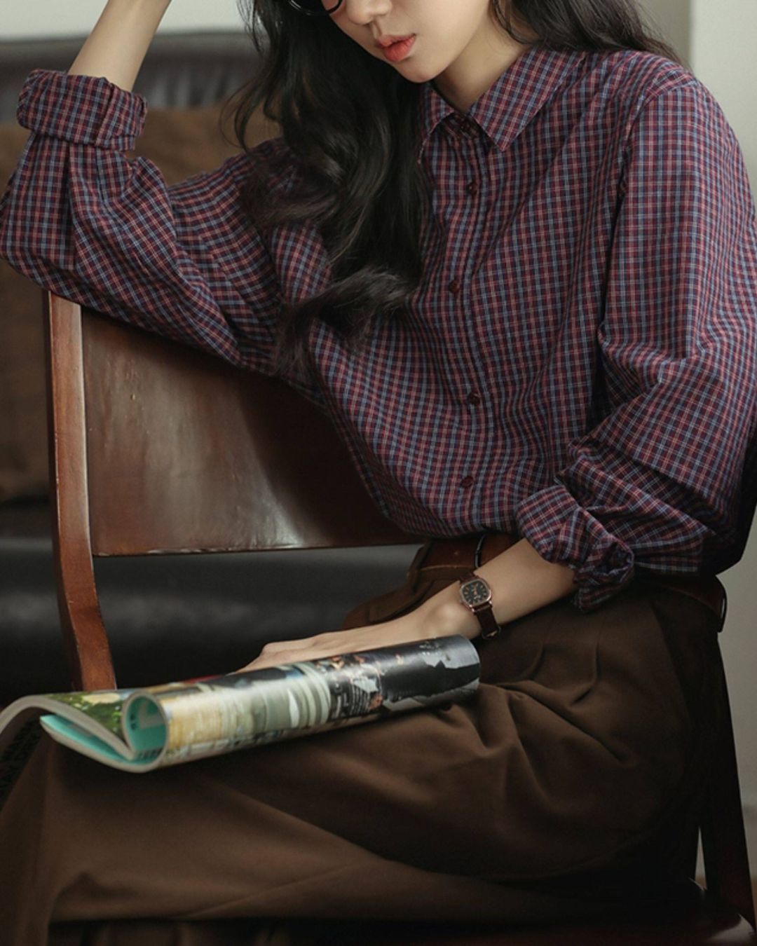 Casual Check Shirt　LS055