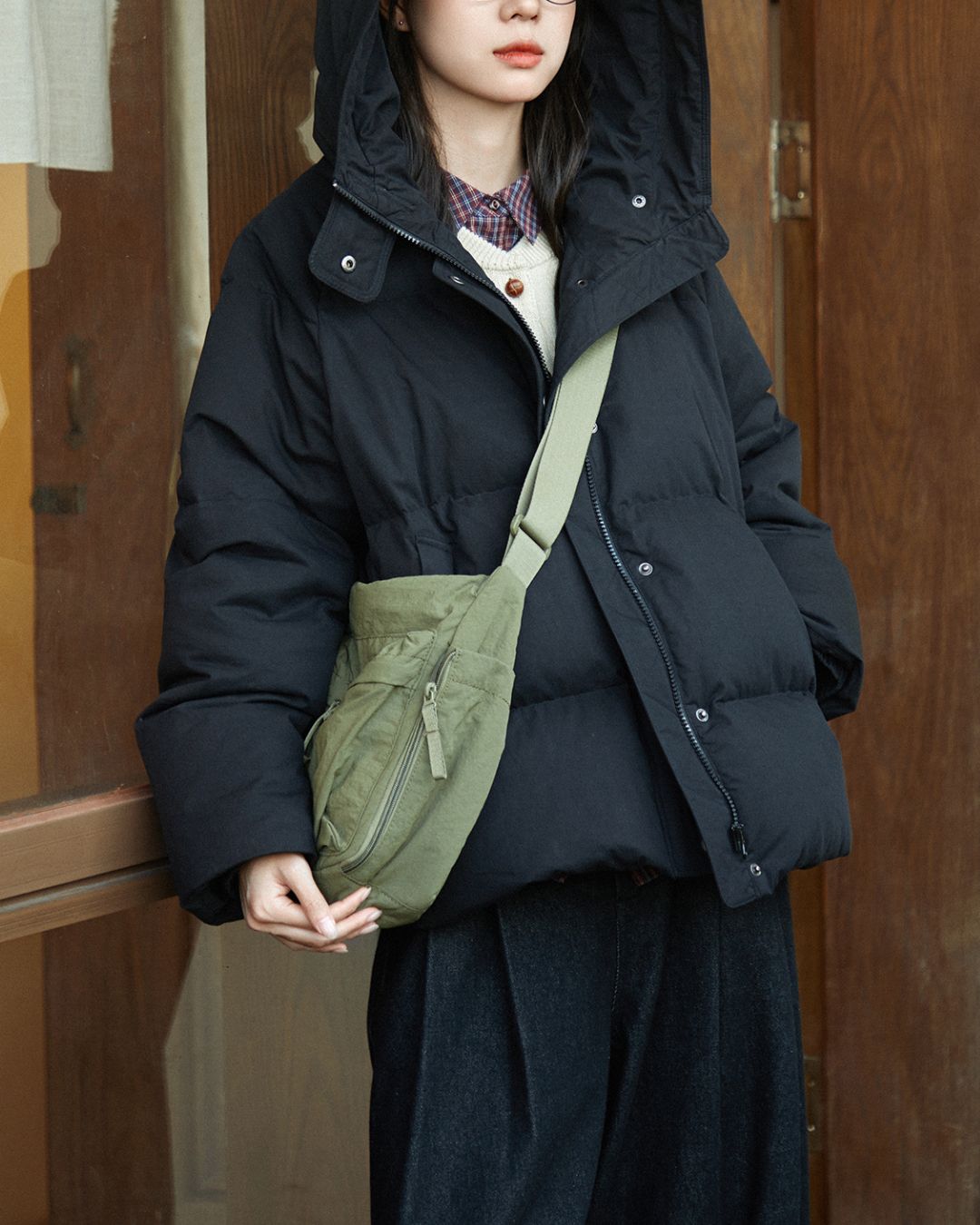 Casual Hooded Down Jacket　JK063