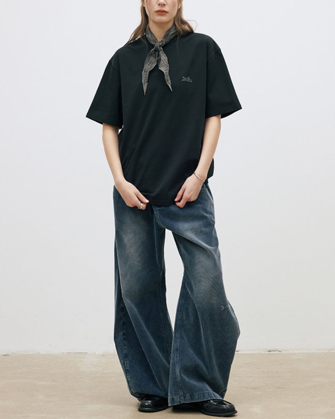 Washed Corduroy Curve Pants　PT044