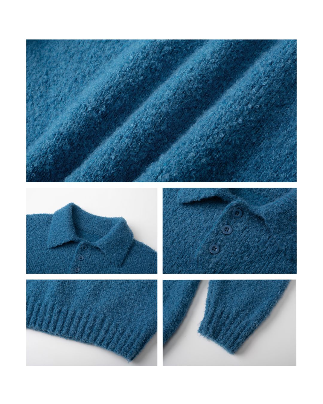 Boucle Polo Collar Knit　KN013