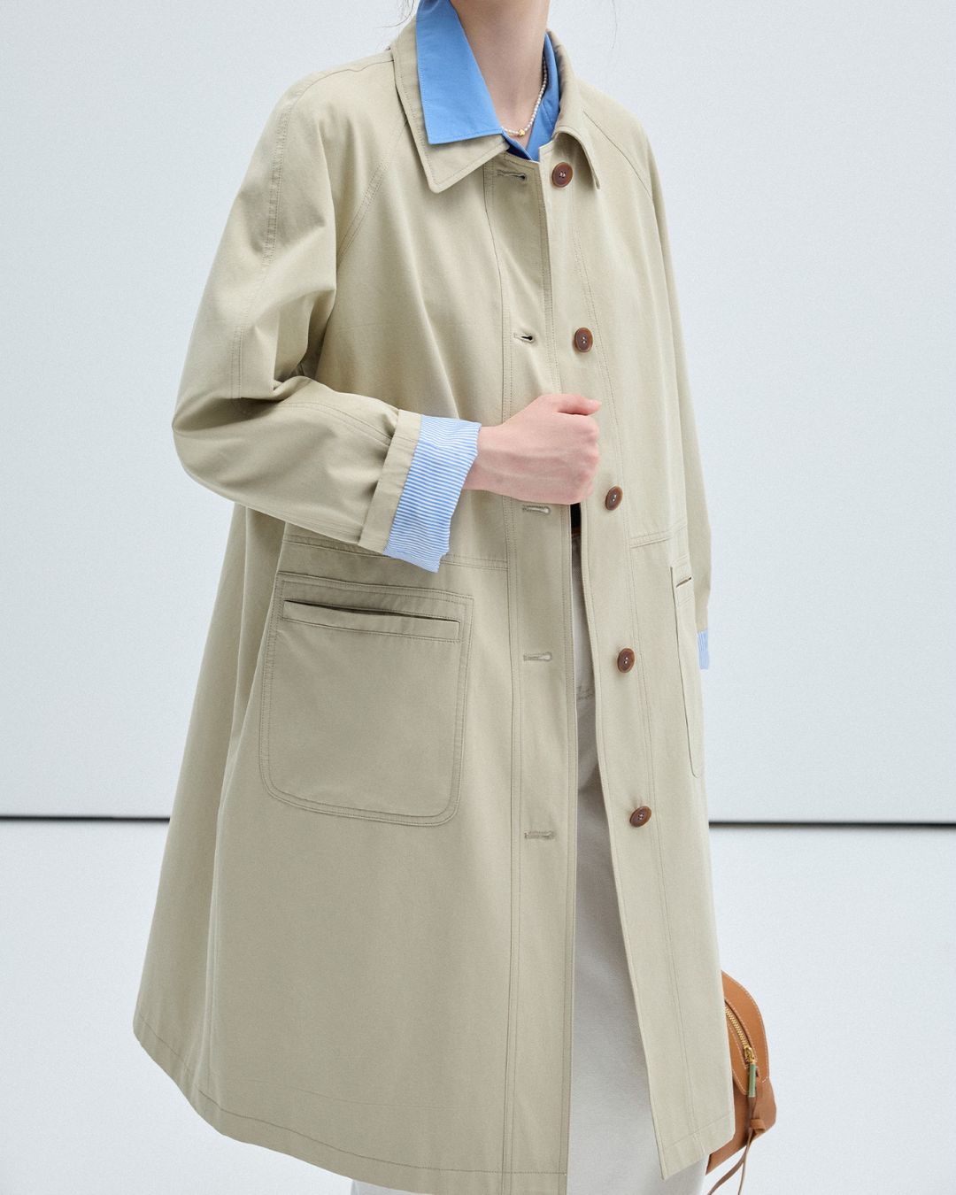 Single-breasted Twill Coat　CT013