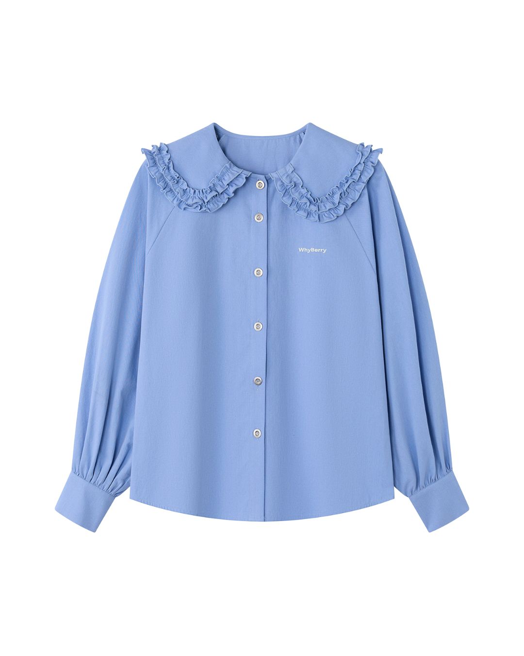 Frilled Big Collar Shirt　LS023
