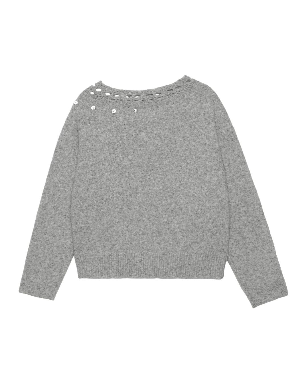 Crochet Off-the-shoulder Knit　KN093
