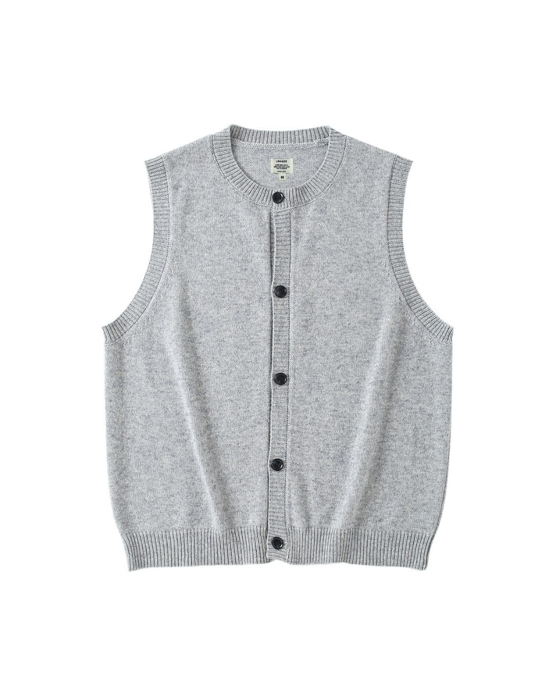 Basic Knit Cardigan Vest　VT018