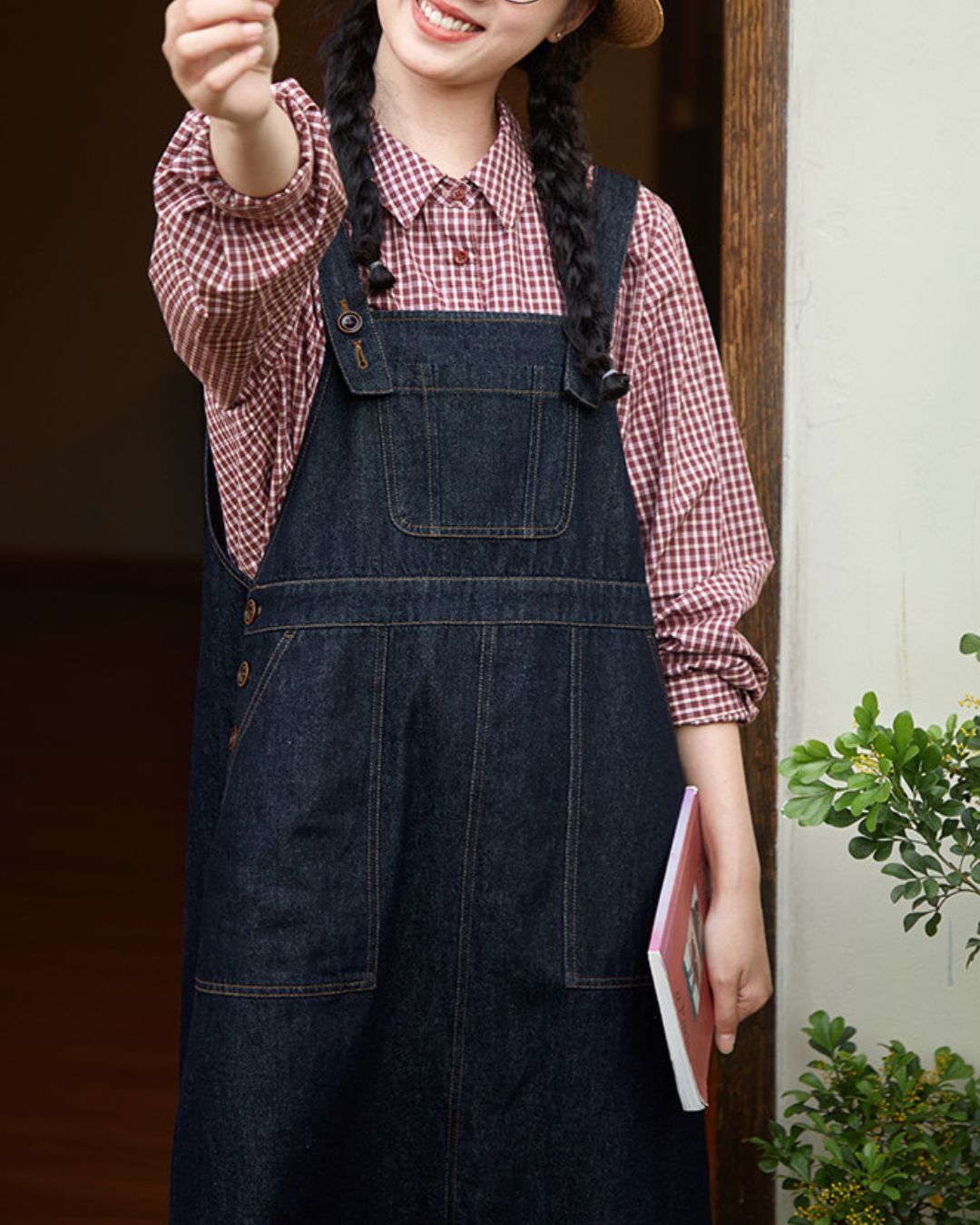 Denim Jumper Skirt　OP006