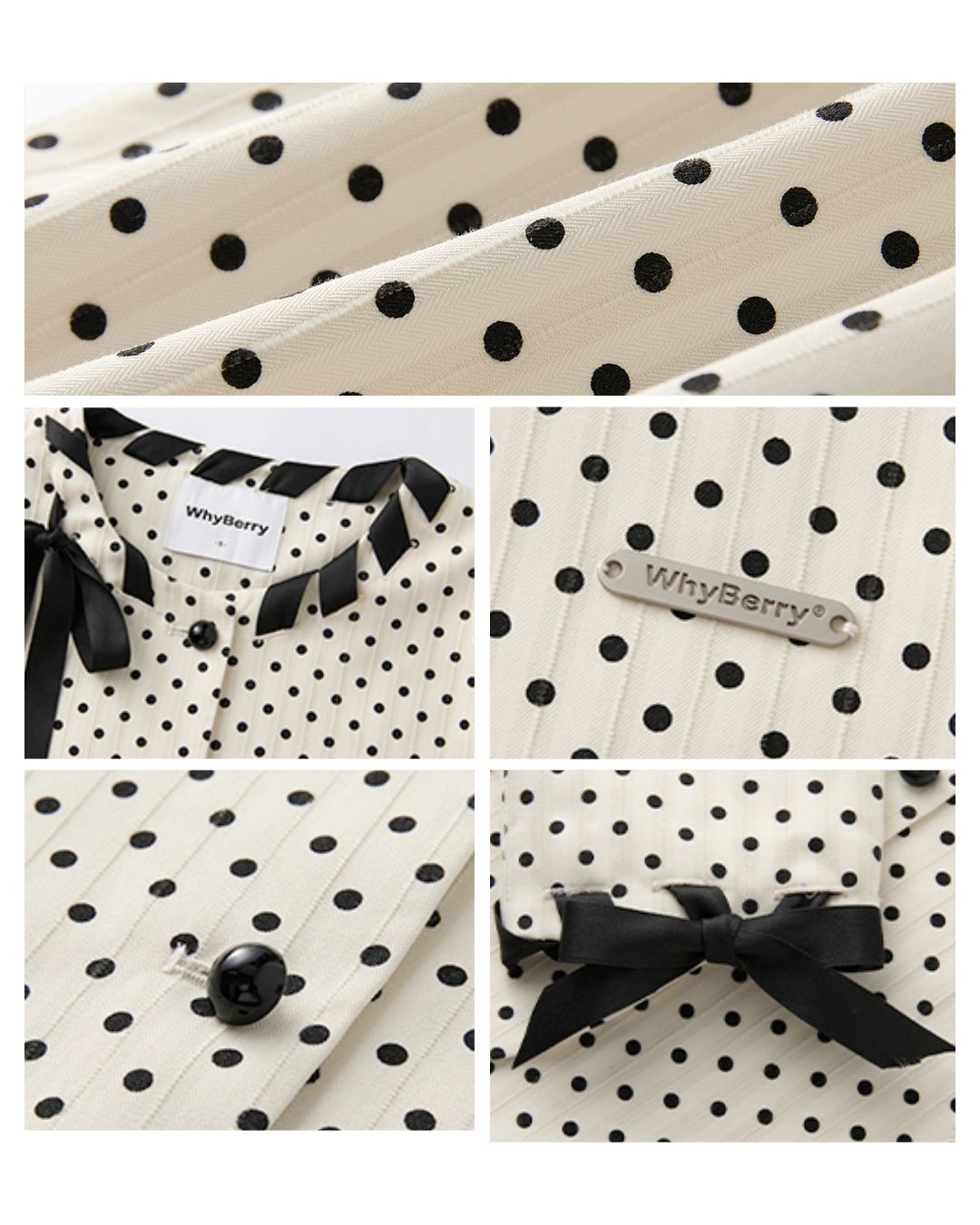 Ribbon Lace-Up Collarless Jacket　JK029