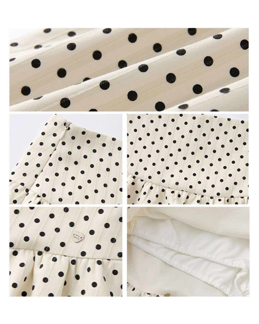 Polka Dot Balloon Mini Skirt　SK005