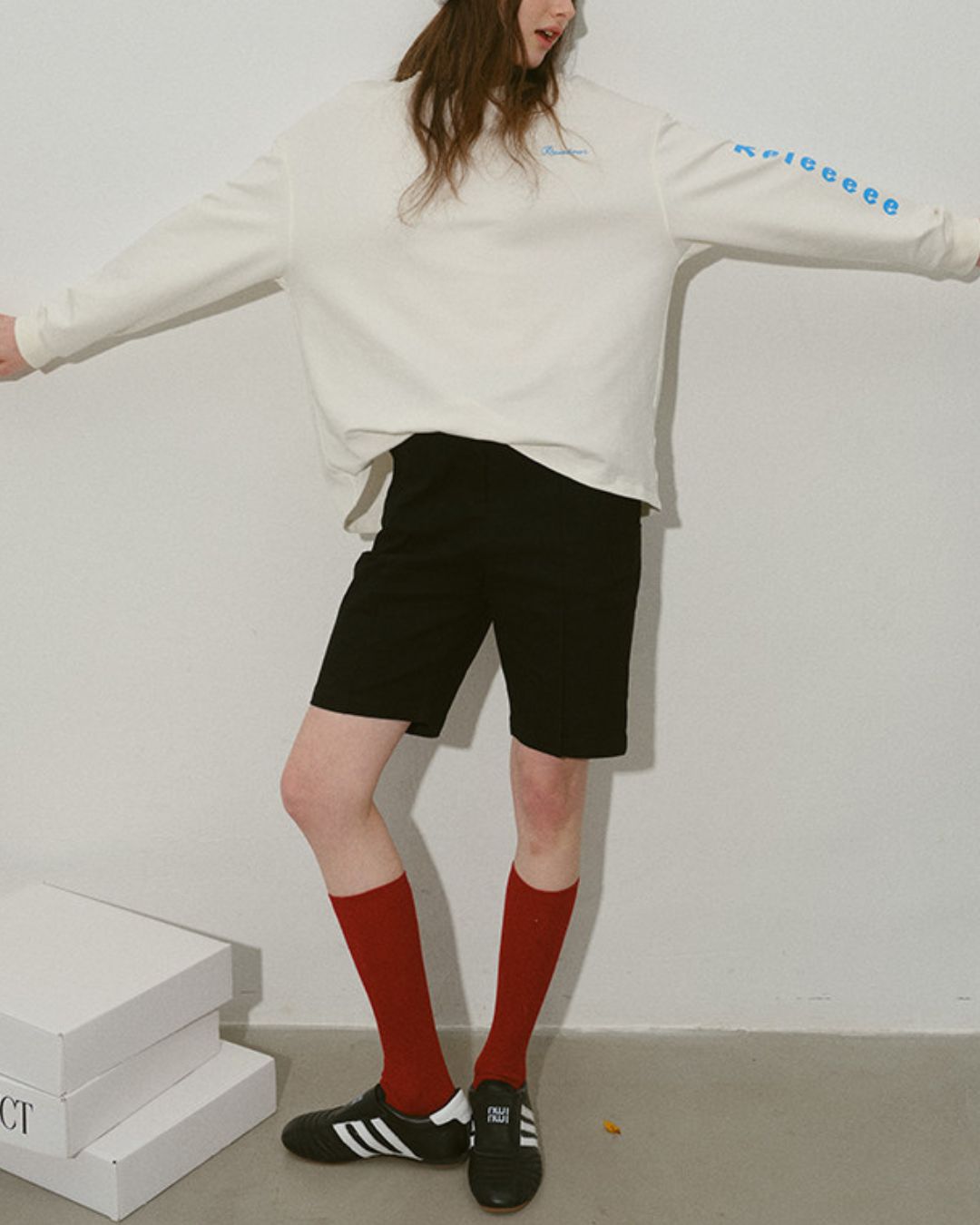 Relaxed Arm Print T-shirt　LT026