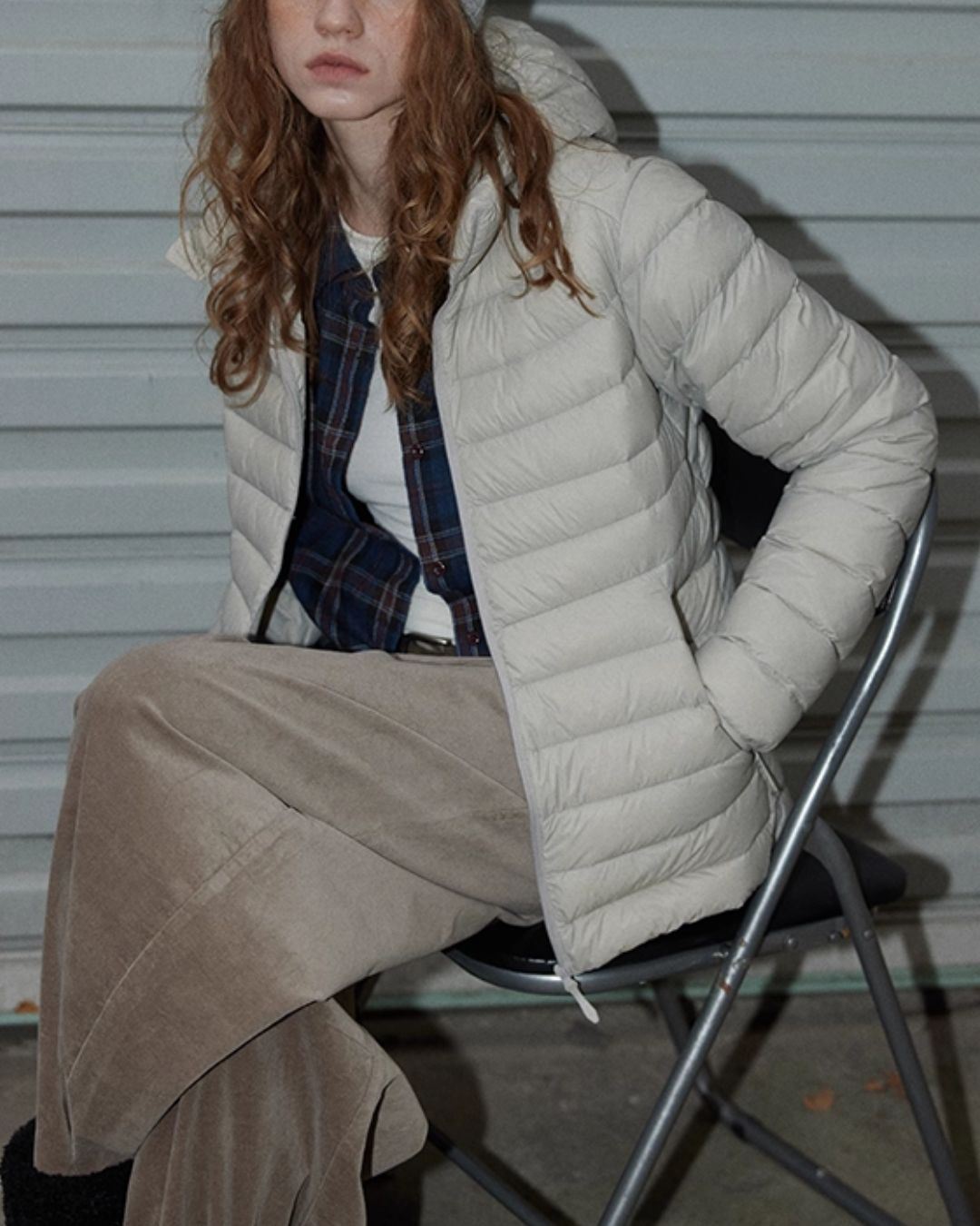 Lightweight Hooded Down Jacket　JK053