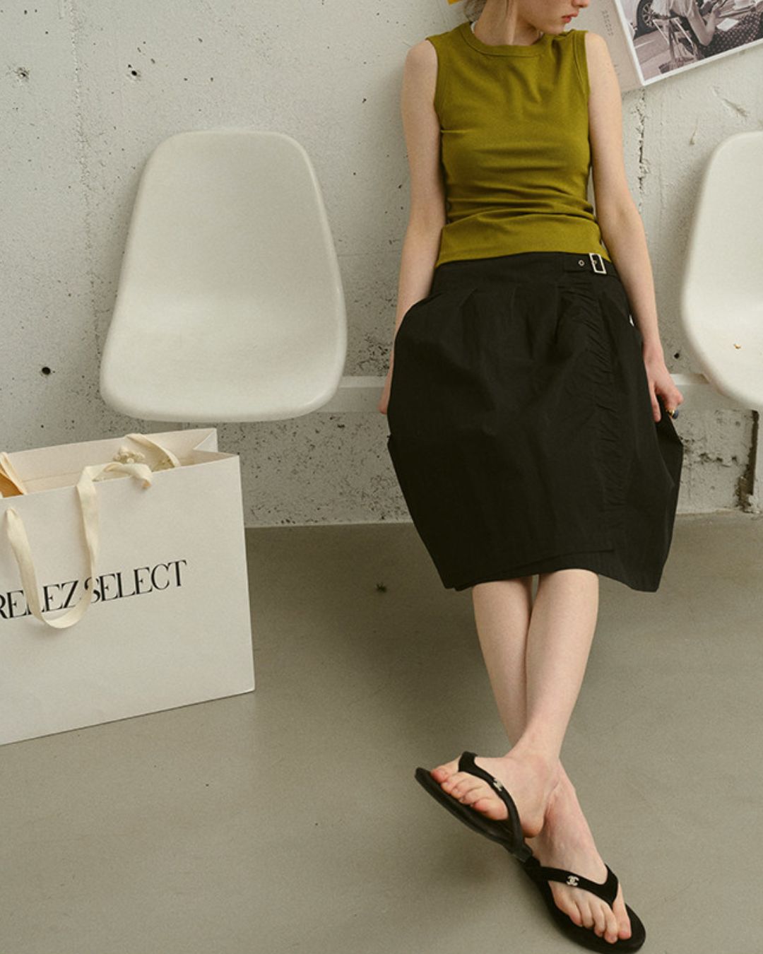 Crew Neck Slim Fit Tank Top　ST003