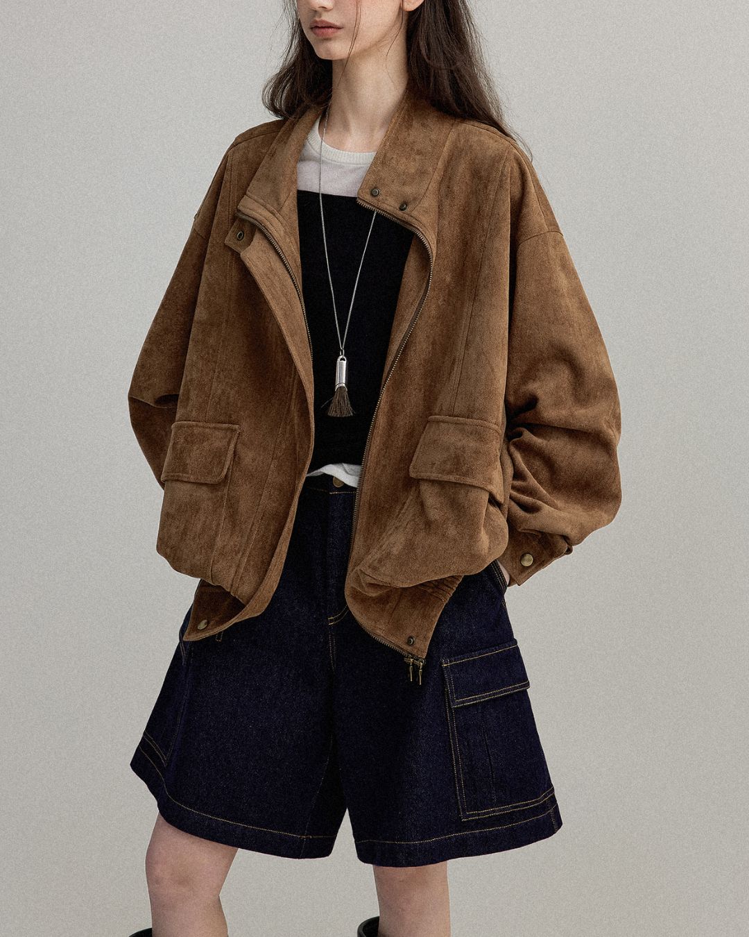 Suede Retro Jacket　JK019