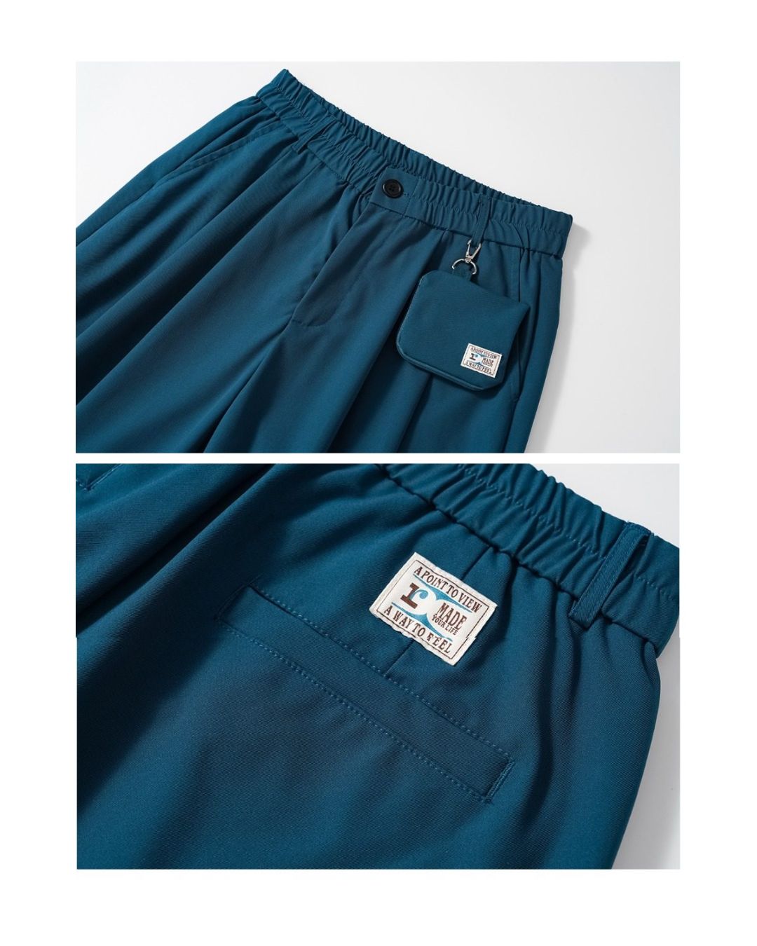 Casual Straight Pants With Mini Bag　PT034