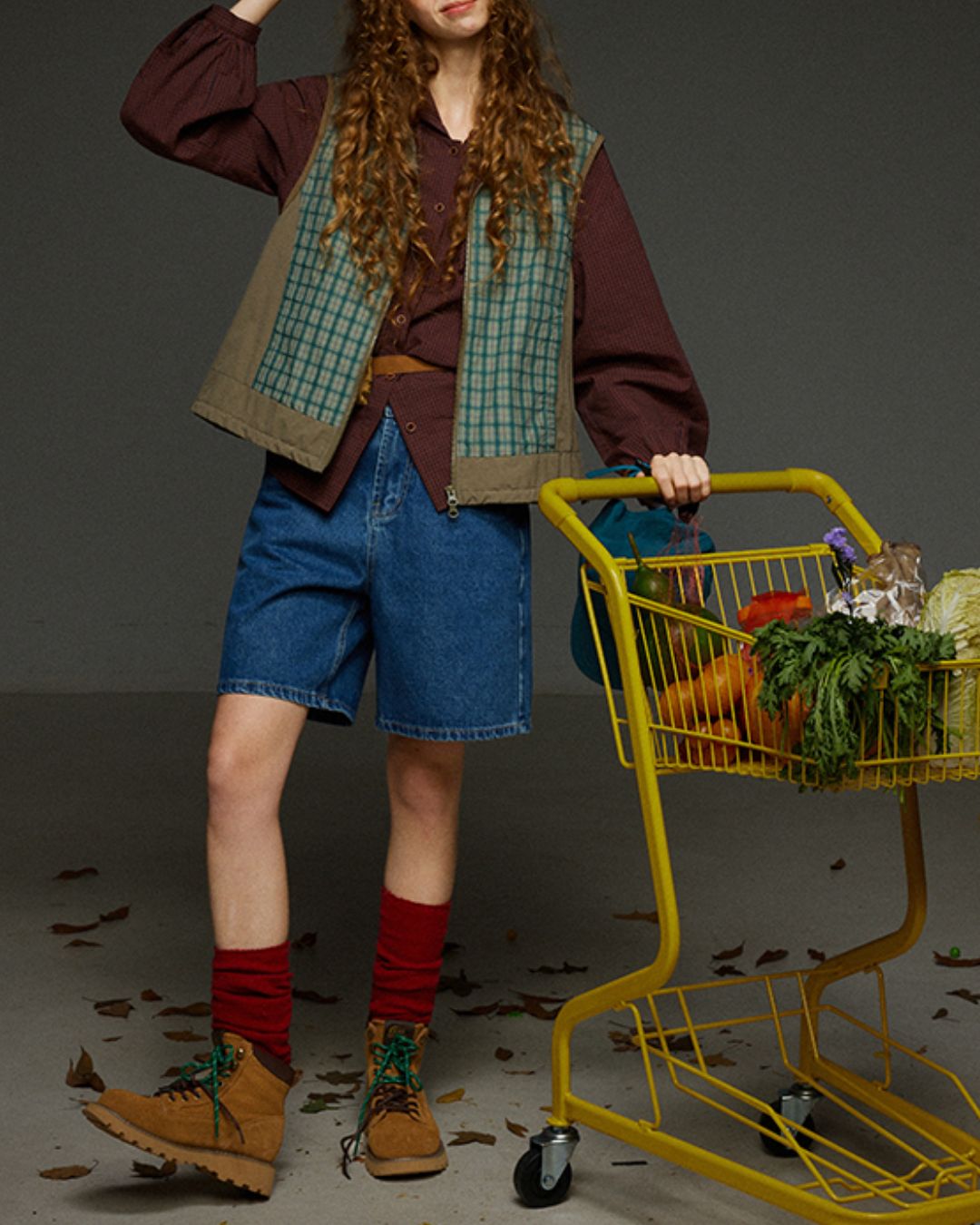 Hooded Checked Shirt　LS031