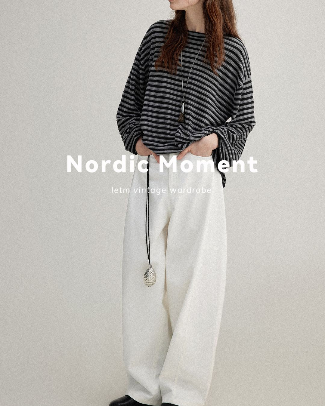 Striped Knit T-shirt　KN018