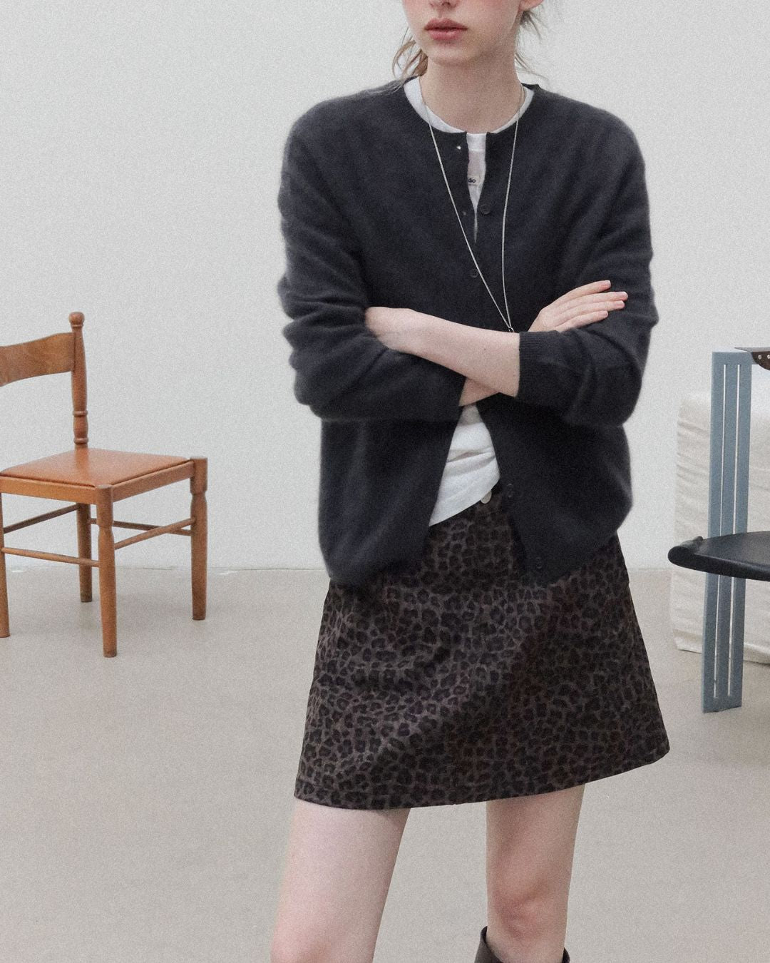 Brushed Knit Cardigan　KN027