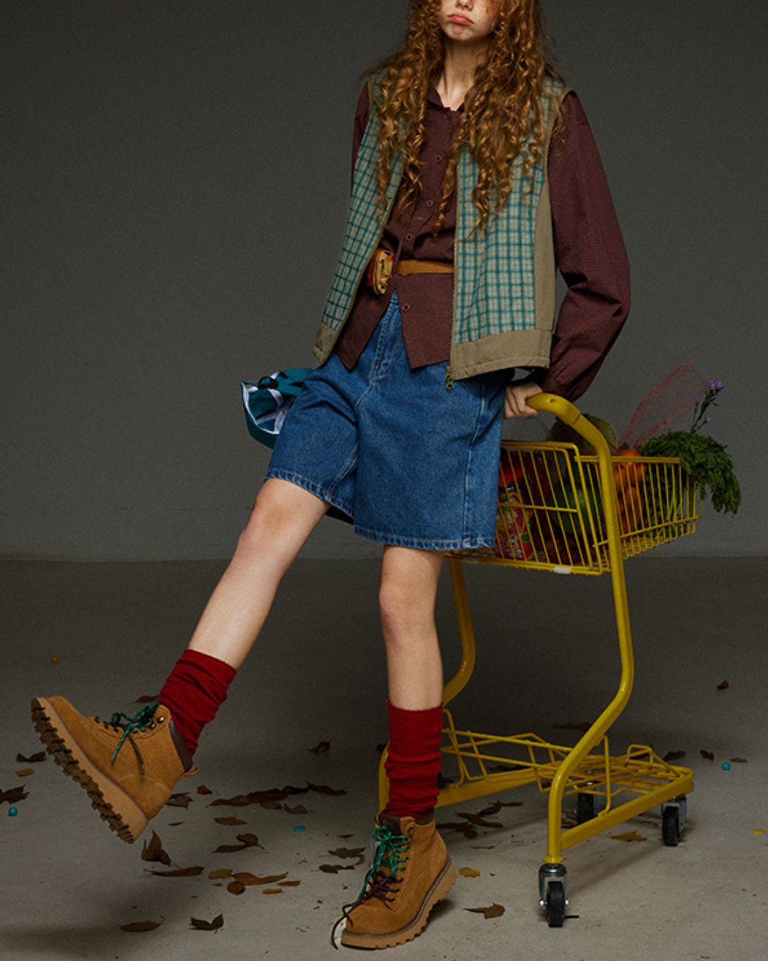 Hooded Checked Shirt　LS031