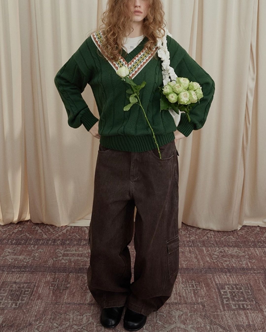 Work Denim Wide Pants　DP008