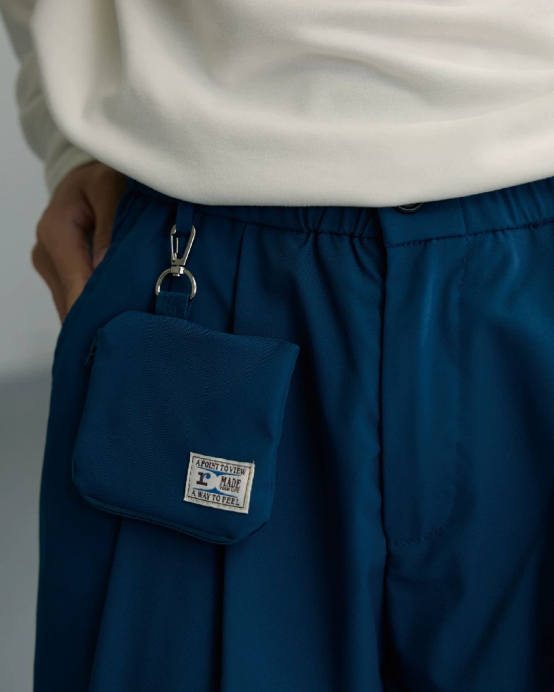 Casual Straight Pants With Mini Bag　PT034