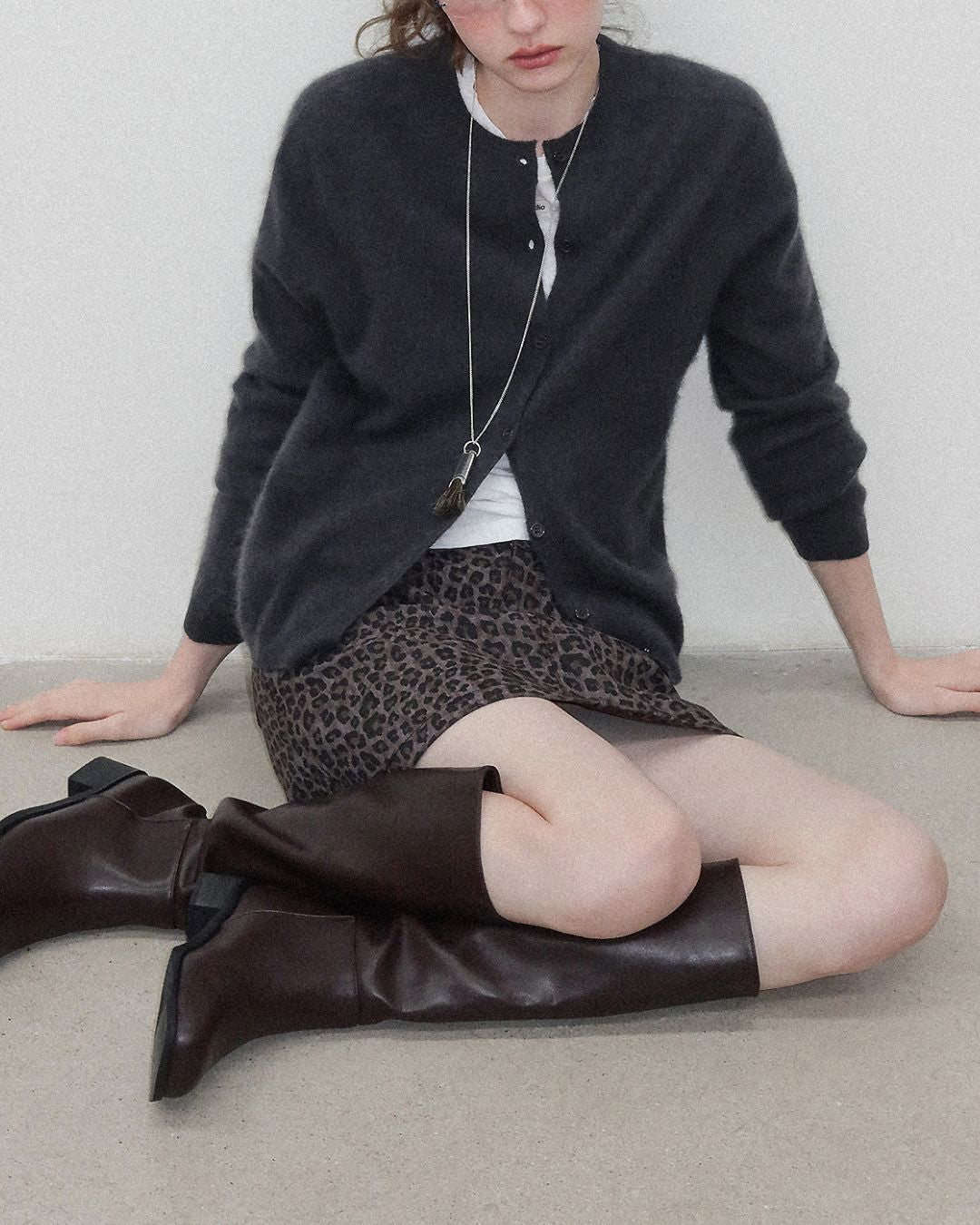 Brushed Knit Cardigan　KN027