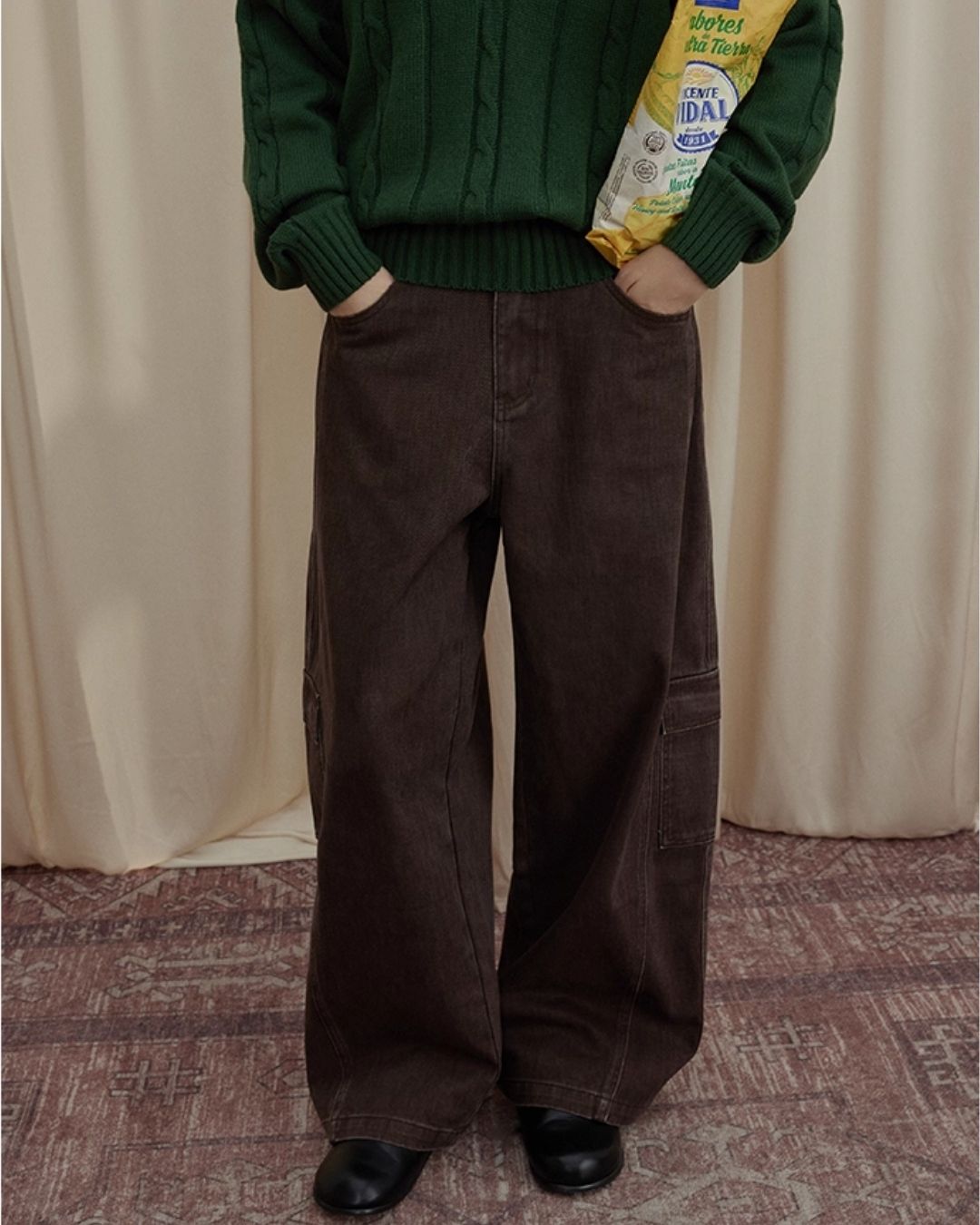 Work Denim Wide Pants　DP008