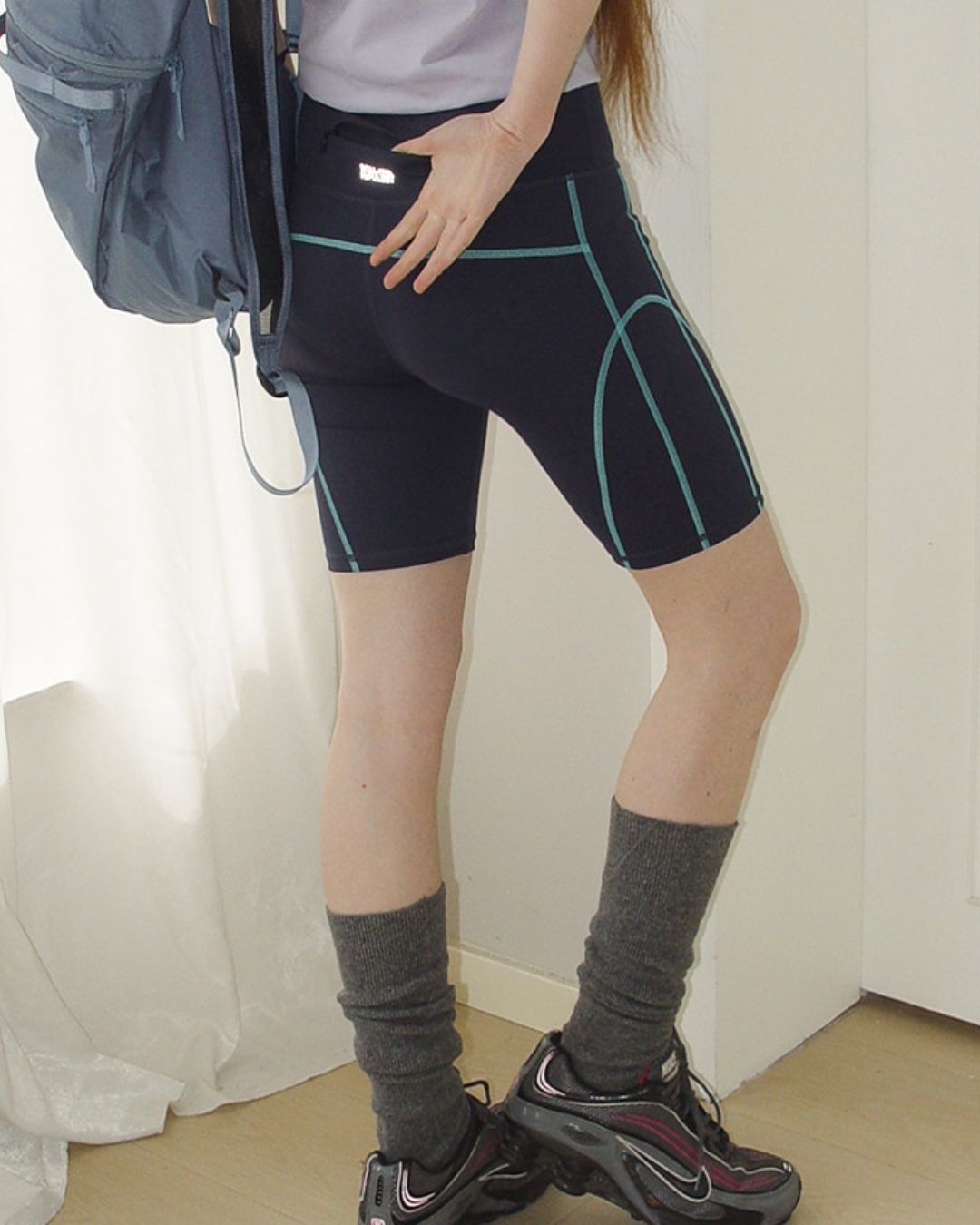 Color Block Fitness Shorts　SP002