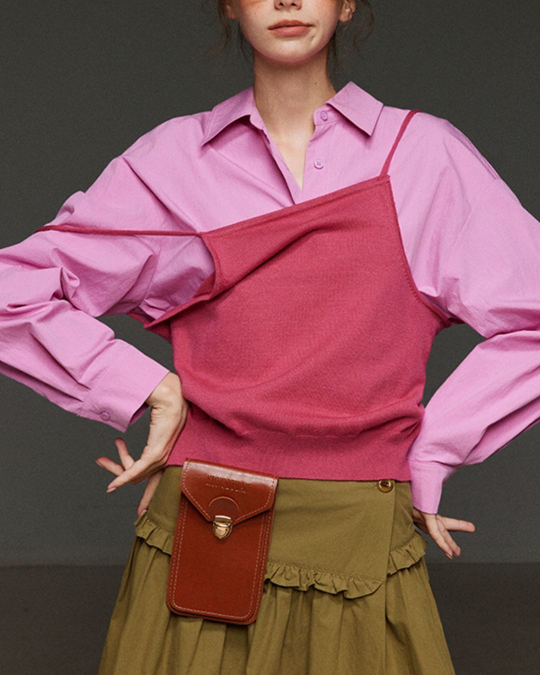 Back-open Camisole Knit Vest　KN033