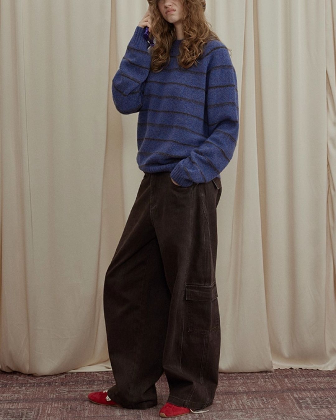 Work Denim Wide Pants　DP008