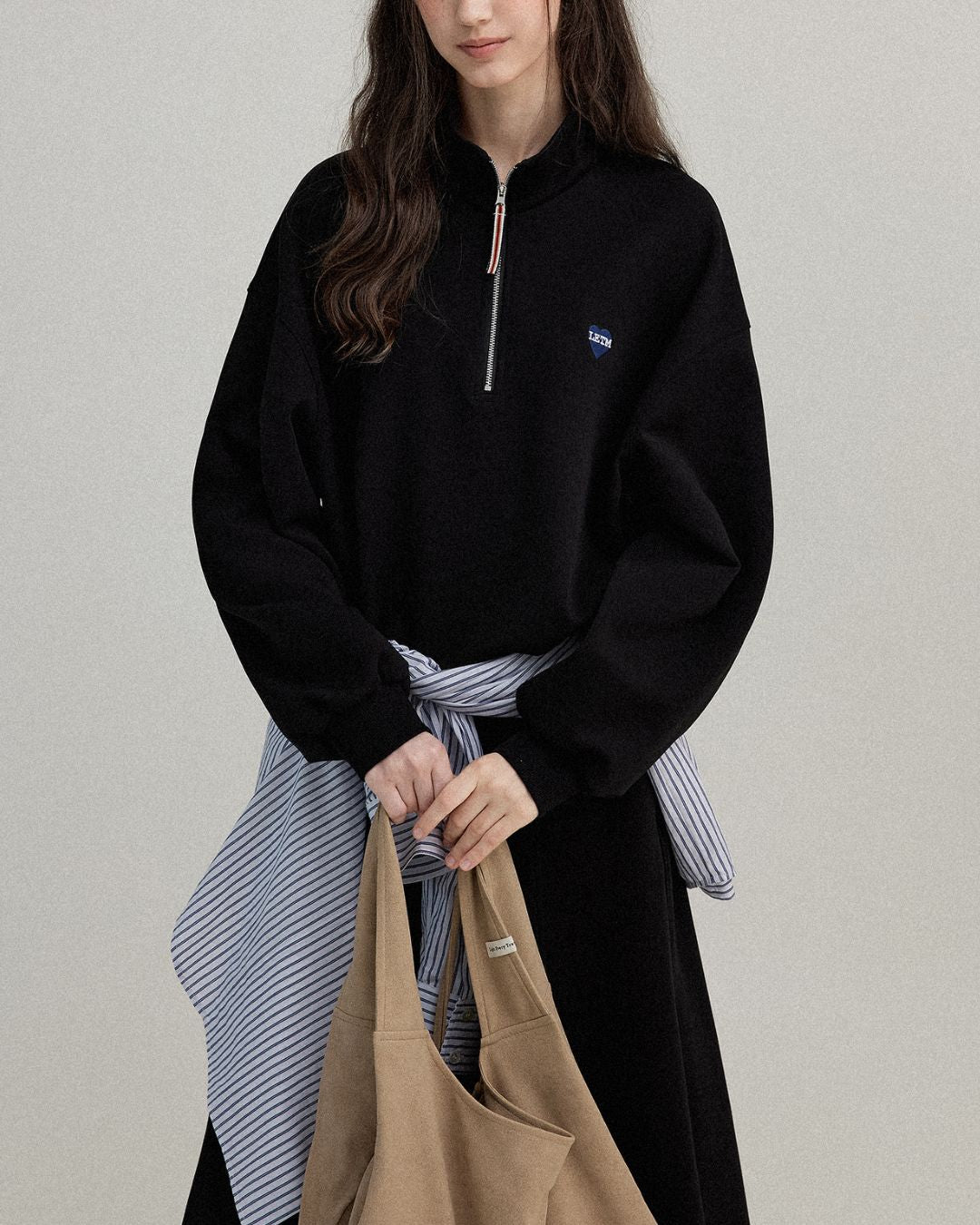 Heart Half-zip Sweat & Skirt　SW004