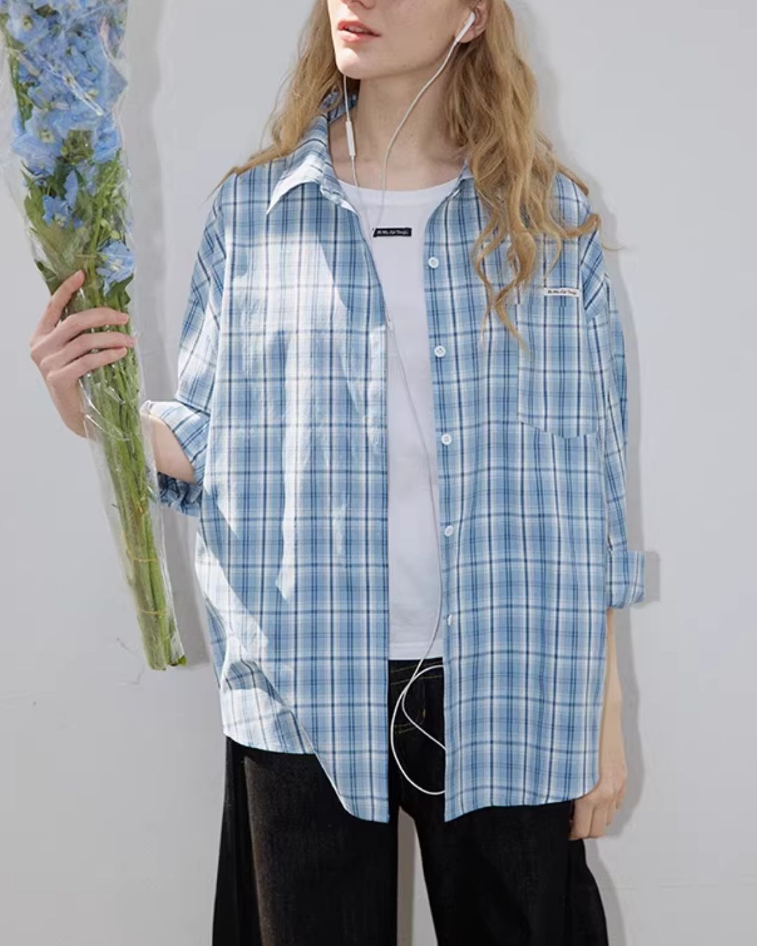 One-point Label Basic T-shirt　ST007