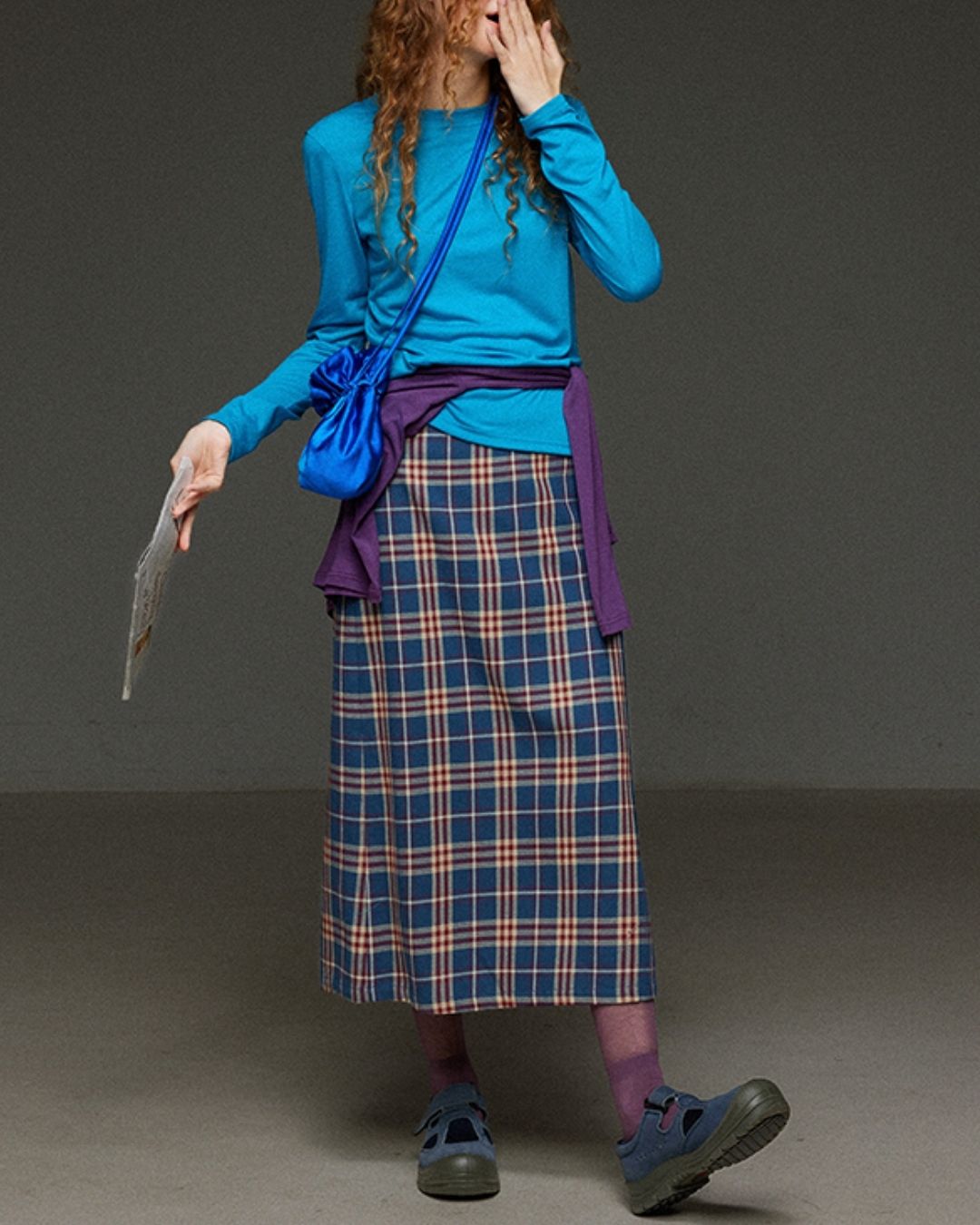 Boat Neck Slim Fit T-shirt　LT012