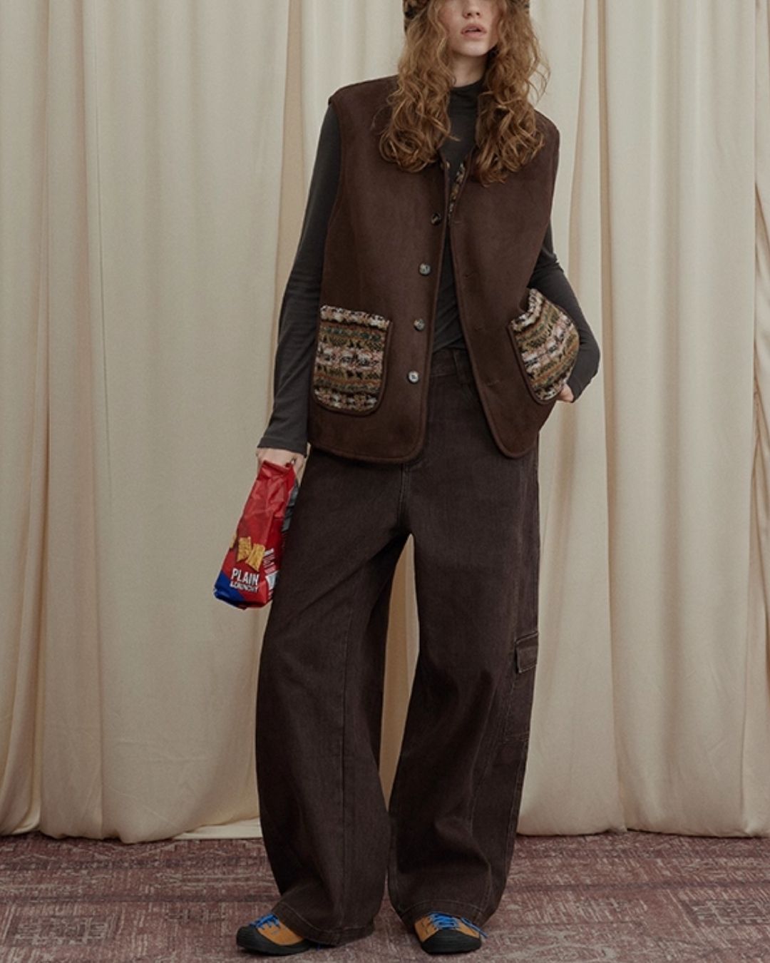 Work Denim Wide Pants　DP008