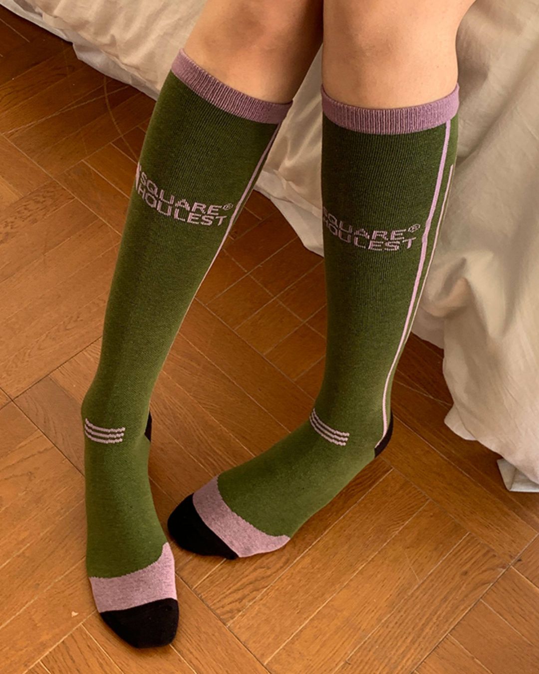 Color Block Sports Knee Socks　OR001