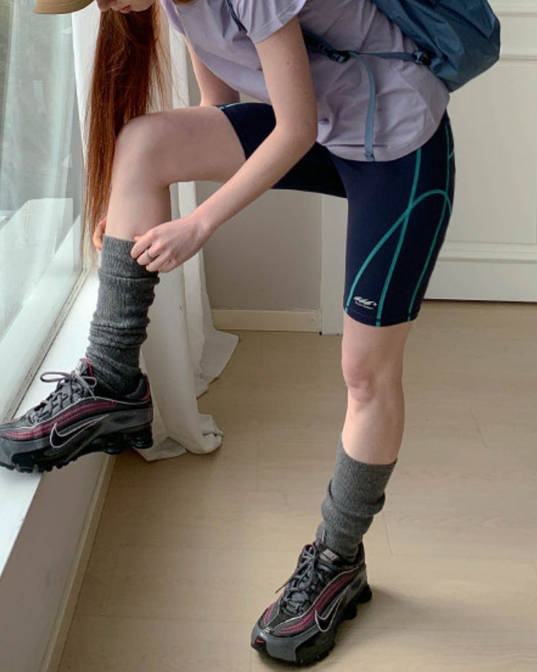 Color Block Fitness Shorts　SP002