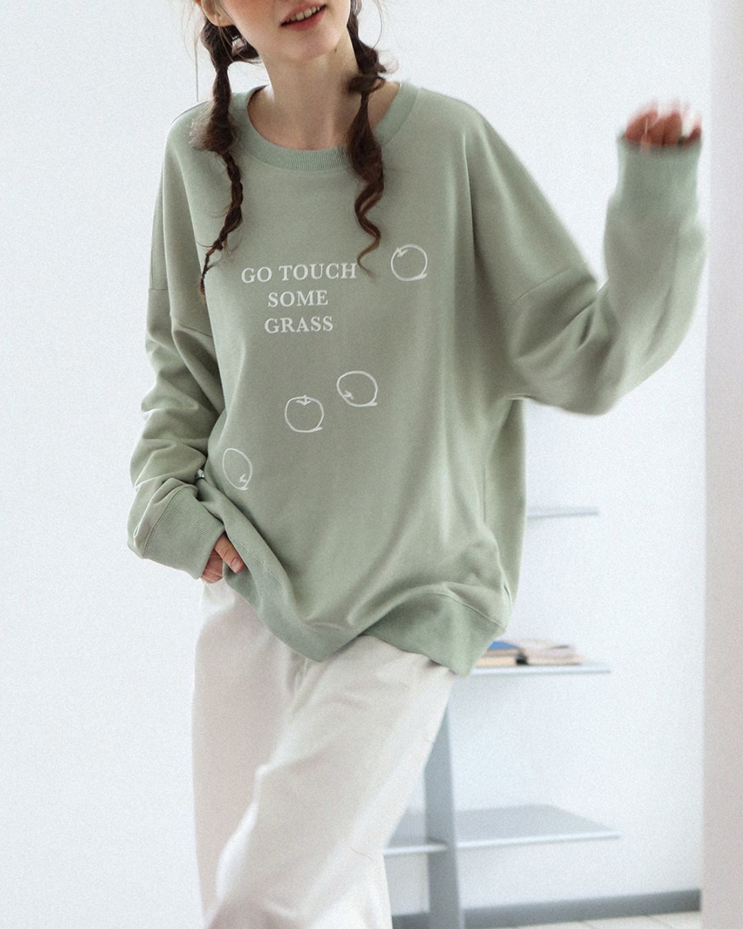Letter Printed Sweat　SW003