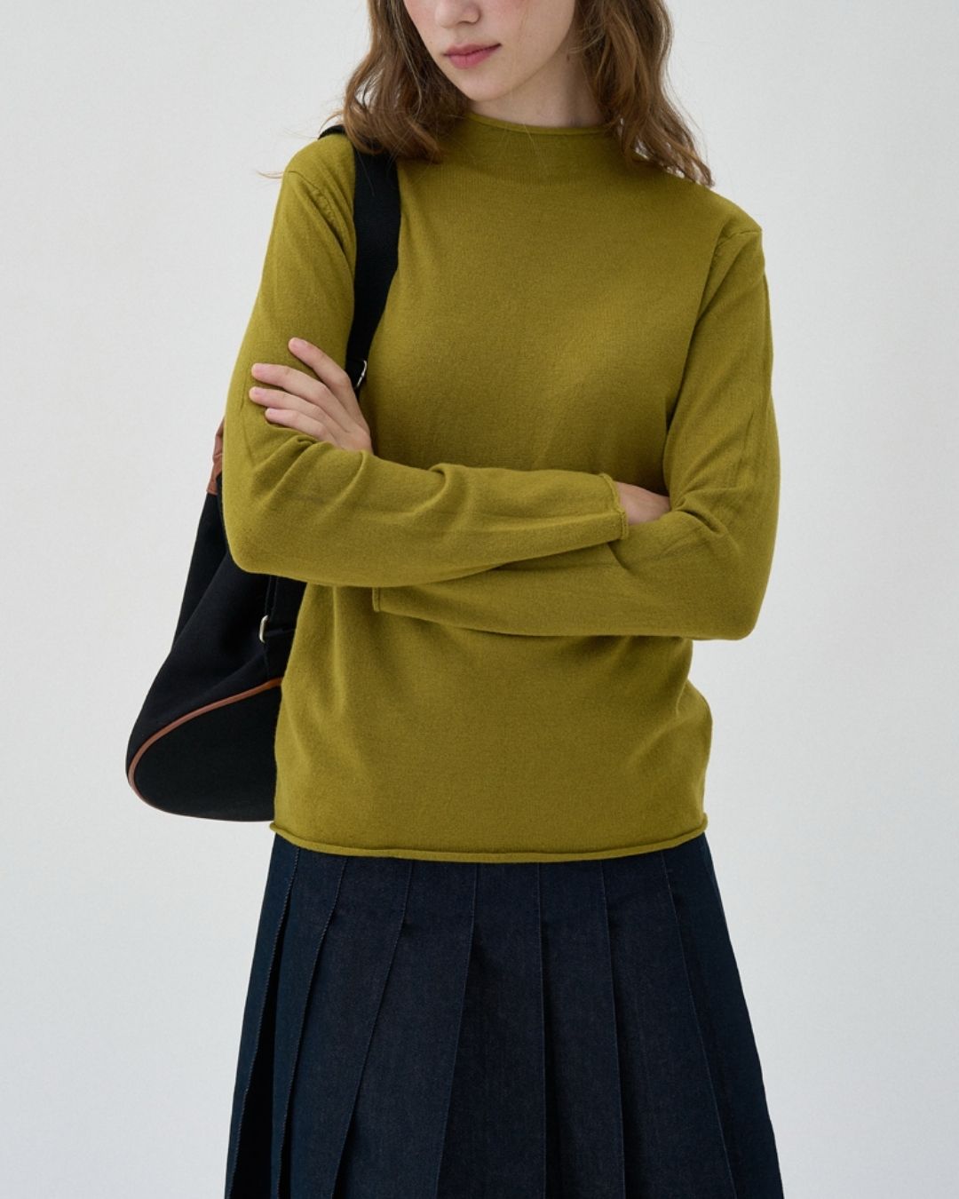 Mock Neck Seamless Knit　KN077