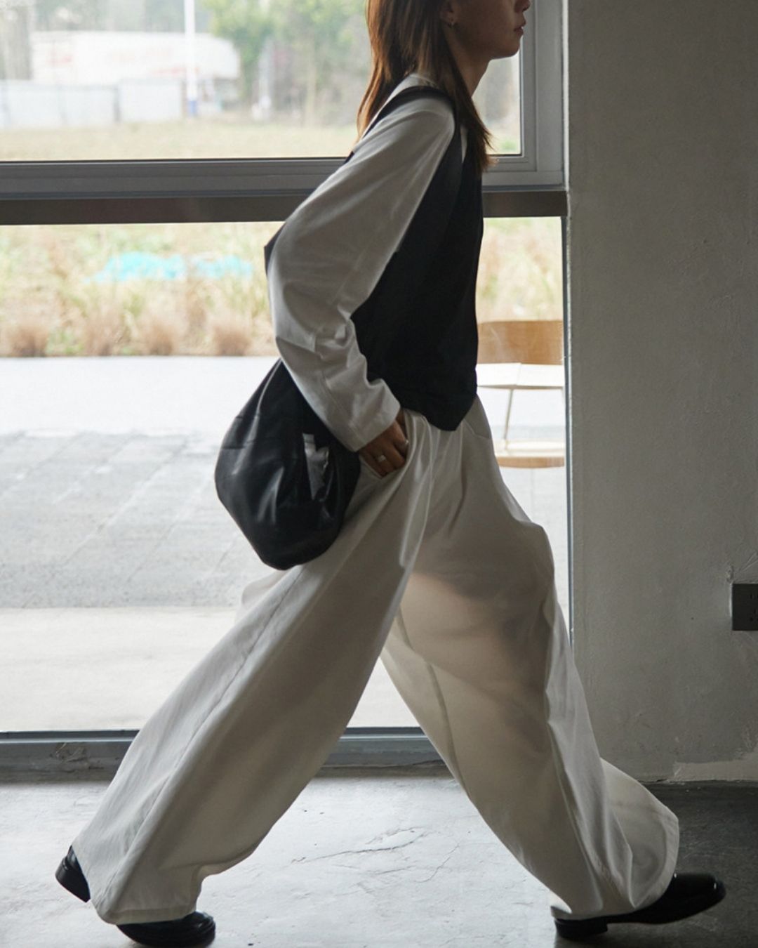 Relaxed Drape Pants　PT046