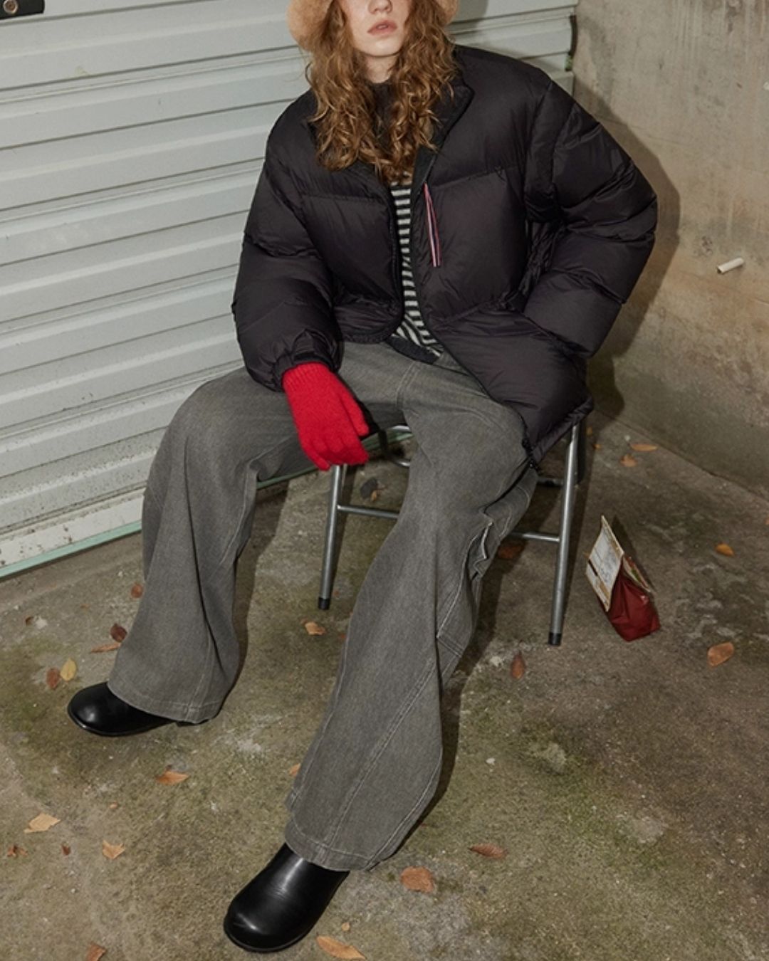 Work Denim Wide Pants　DP008